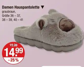 V Markt Damen hauspantolette Angebot