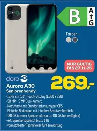 Euronics doro Aurora A30 Seniorenhandy Angebot