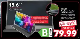 Kaufland DENVER Tragbarer Monitor PMO-15604K Angebot