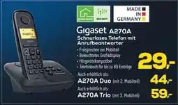 Euronics Gigaset A270A Schnurloses Telefon mit Anrufbeantworter Angebot