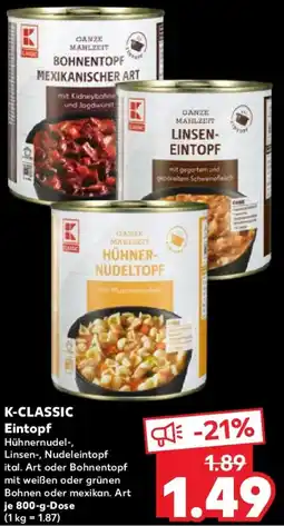 Kaufland K-CLASSIC Eintopf Angebot