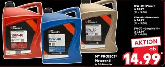 Kaufland MY PROJECT Motorenöl Angebot