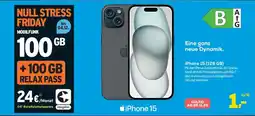 Euronics iPhone 15 (128 GB) + MOBILFUNK +100 GB RELAX PASS Angebot
