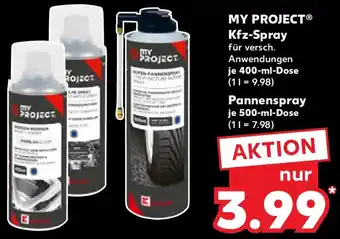Kaufland MY PROJECT Kfz-Spray Angebot