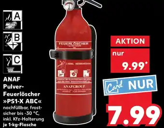 Kaufland ANAF Pulver Feuerlöscher PS1-X ABC Angebot