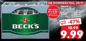 Kaufland BECK'S Pils oder Gold Angebot