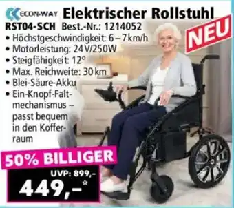Norma ECON-WAY Elektrischer Rollstuhl RST04-SCH Angebot