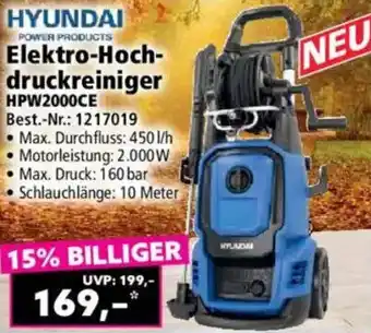 Norma HYUNDAI Elektro-Hochdruckreiniger HPW2000CE Angebot