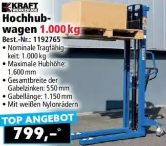 Norma KRAFT WERKZEUGE Hochhubwagen 1.000 kg Angebot