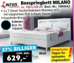 Norma INTER handels Boxspringbett MILANO Angebot