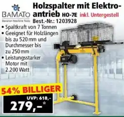 Norma BAMATO Holzspalter mit Elektroantrieb HO-7E Angebot