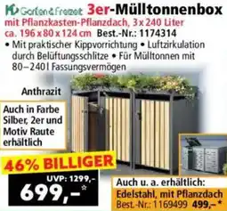 Norma Garten & Freizeit 3er-Mülltonnenbox Angebot