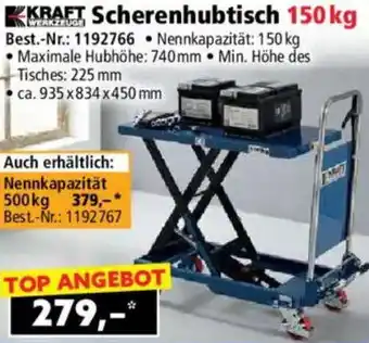 Norma KRAFT WERKZEUGE Scherenhubtisch 150 kg Angebot