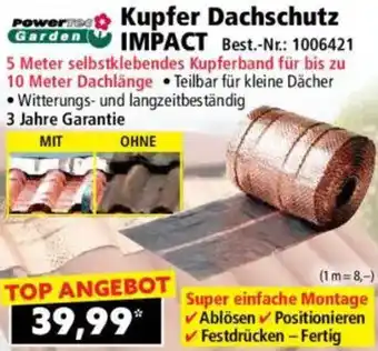 Norma Powertec Garden Kupfer Dachschutz IMPACT Angebot
