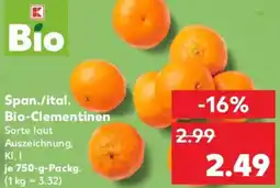 Kaufland Span./ital. Bio-Clementinen Angebot
