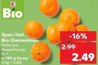 Kaufland Span./ital. Bio-Clementinen Angebot