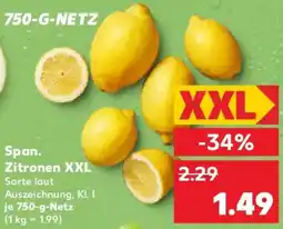 Kaufland Span. Zitronen XXL Angebot