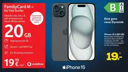 Euronics iPhone 15 (128 GB) + FamilyCard M - für Viel-Surfer Angebot
