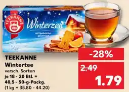 Kaufland TEEKANNE Wintertee Angebot