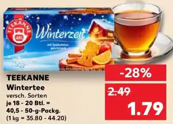 Kaufland TEEKANNE Wintertee Angebot
