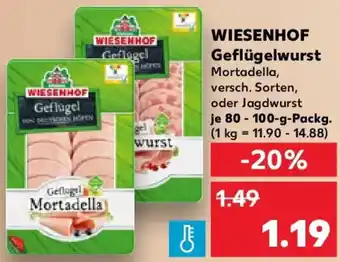 Kaufland WIESENHOF Geflügelwurst Angebot