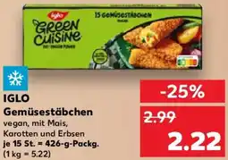 Kaufland IGLO Gemüsestäbchen Angebot