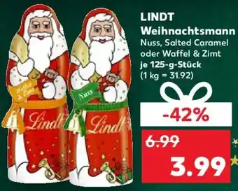 Kaufland LINDT Weihnachtsmann Angebot