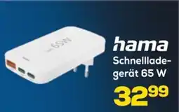 Euronics hama Schnellladegerät 65 W Angebot