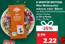Kaufland K-WINTER EDITION Mini-Weihnachtsmänner oder Bären Angebot