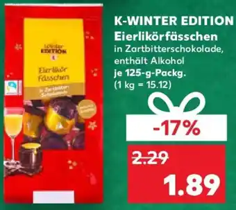 Kaufland K-WINTER EDITION Eierlikörfässchen Angebot