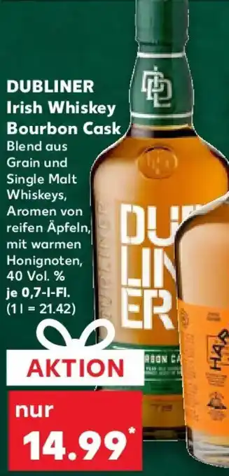 Kaufland DUBLINER Irish Whiskey Bourbon Cask Angebot