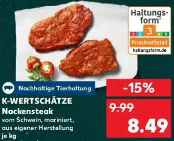 Kaufland K-WERTSCHÄTZE Nackensteak Angebot