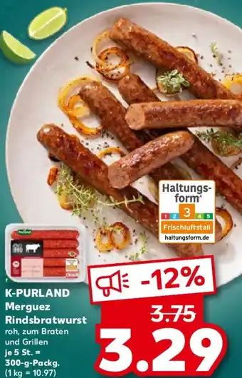 Kaufland K-PURLAND Merguez Rindsbratwurst Angebot