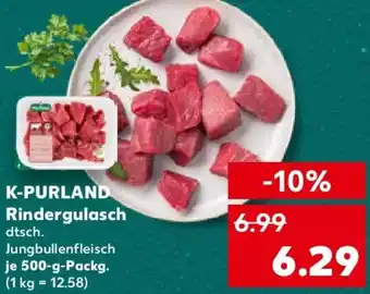 Kaufland K-PURLAND Rindergulasch Angebot