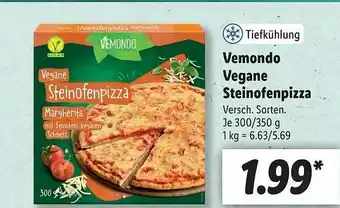 Lidl Vemondo Vegane Steinofenpizza Angebot