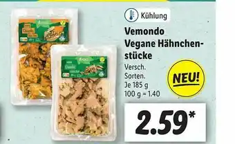 Lidl Vemondo Vegane Hähnchenstücke Angebot