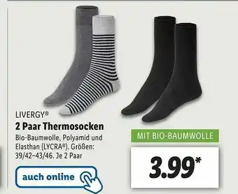 Lidl Livergy 2 Paar Thermosocken Angebot