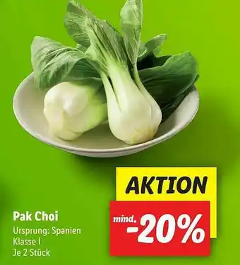 Lidl Pak Choi Angebot