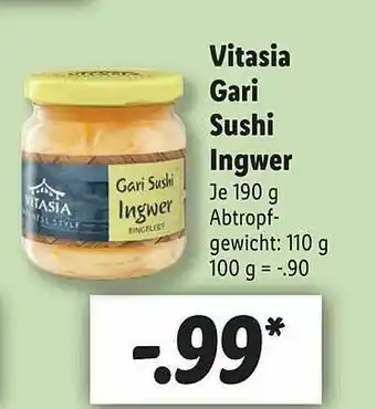 Lidl Vitasia Gari Sushi Ingwer Angebot