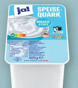 REWE ja! Speisequark Angebot