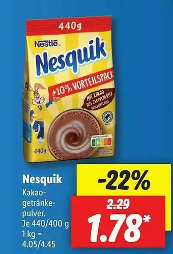 Lidl Nesquik Angebot