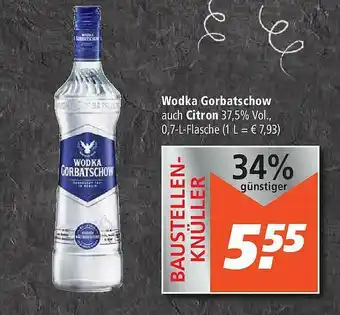 Marktkauf Wodka Gorbatschow Auch Citron Angebot