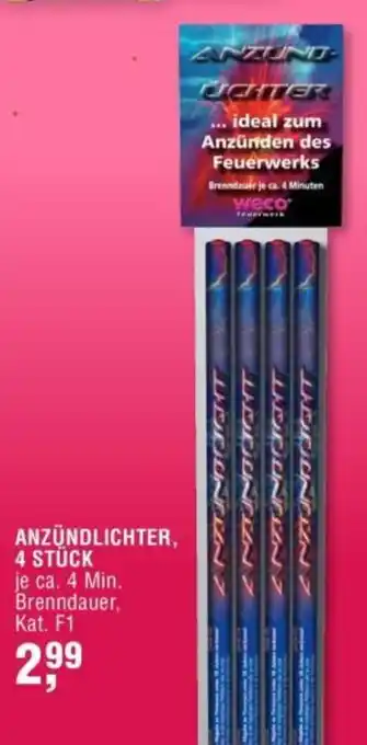 Handelshof weco ANZÜNDLICHTER, 4 STÜCK Angebot