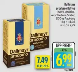 diska Dallmayr prodomo Kaffee Angebot