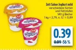 diska Zott Sahne Joghurt mild Angebot