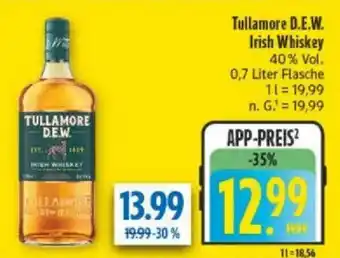 diska Tullamore D.E.W. Irish Whiskey Angebot