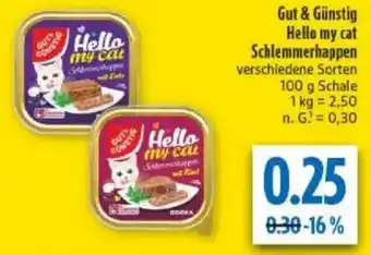 diska Gut & Günstig Hello my cat Schlemmerhappen Angebot