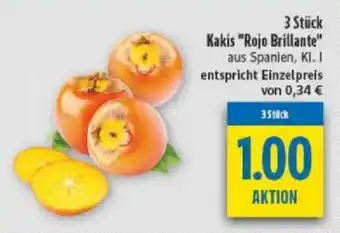 diska Kakis "Rojo Brillante" 3 Stück Angebot