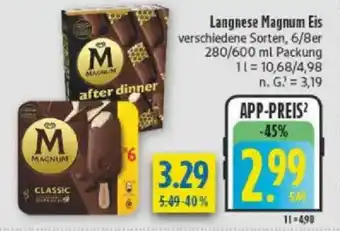 diska Langnese Magnum Eis Angebot