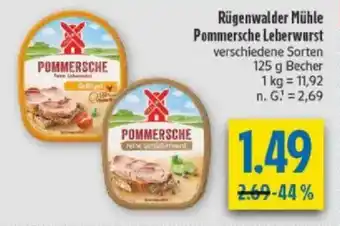 diska Rügenwalder Mühle Pommersche Leberwurst Angebot